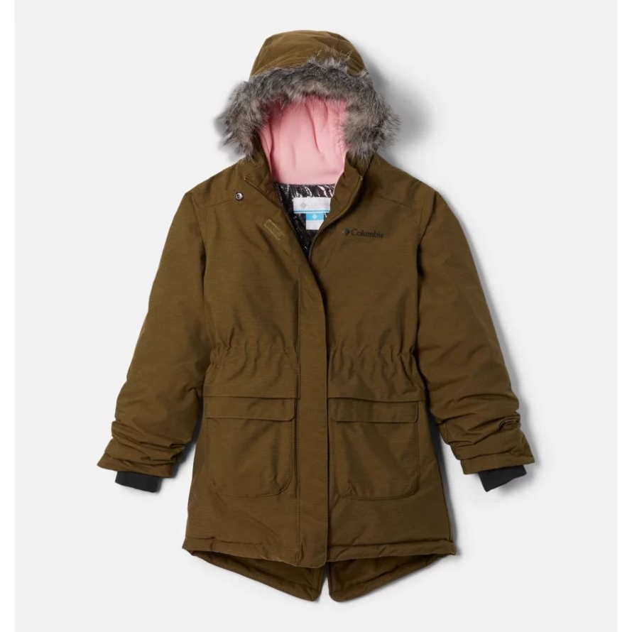 New Olive Heather Girls Nordic Strider Winter Parka Columbia