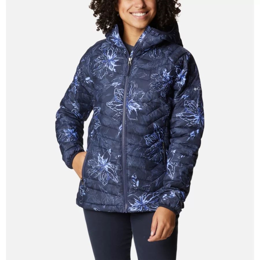 Nocturnal Aurelian Print Columbia Women's Powder Lite Hooded Jacket