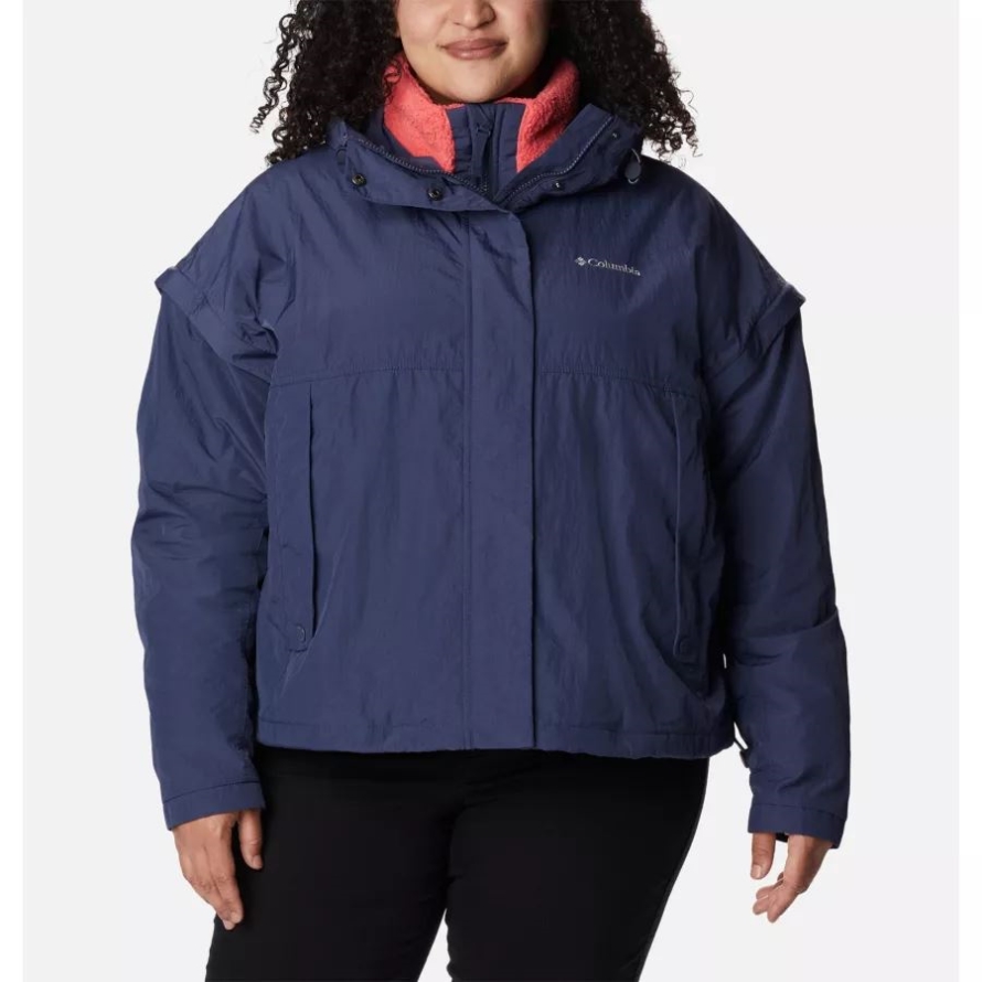 Nocturnal Columbia Women's Laurelwoods Interchange Jacket Plus Size