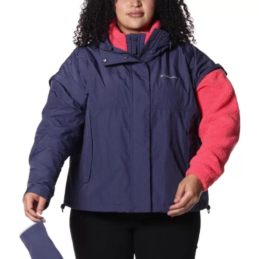 Nocturnal Columbia Women's Laurelwoods Interchange Jacket Plus Size