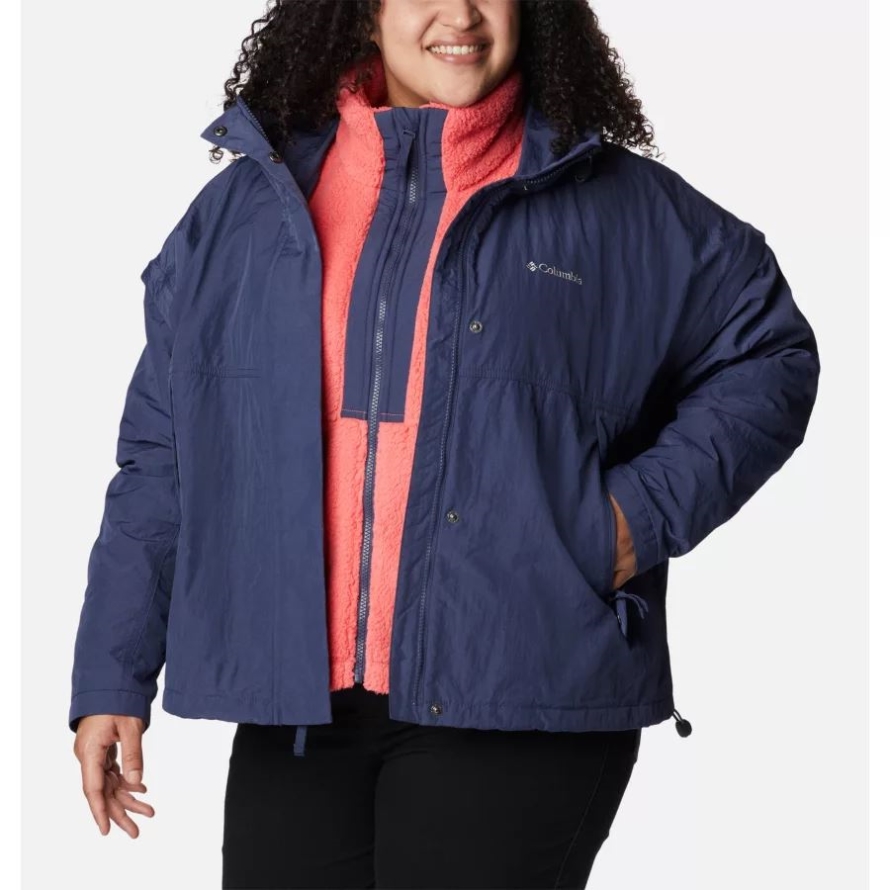 Nocturnal Columbia Women's Laurelwoods Interchange Jacket Plus Size