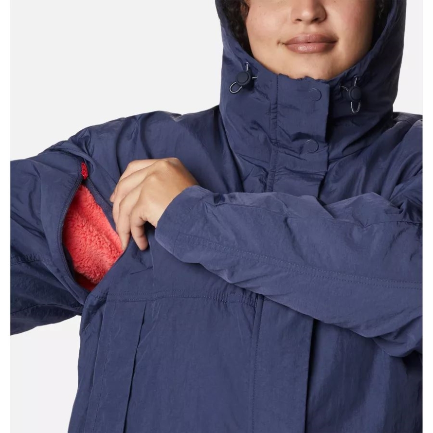 Nocturnal Columbia Women's Laurelwoods Interchange Jacket Plus Size