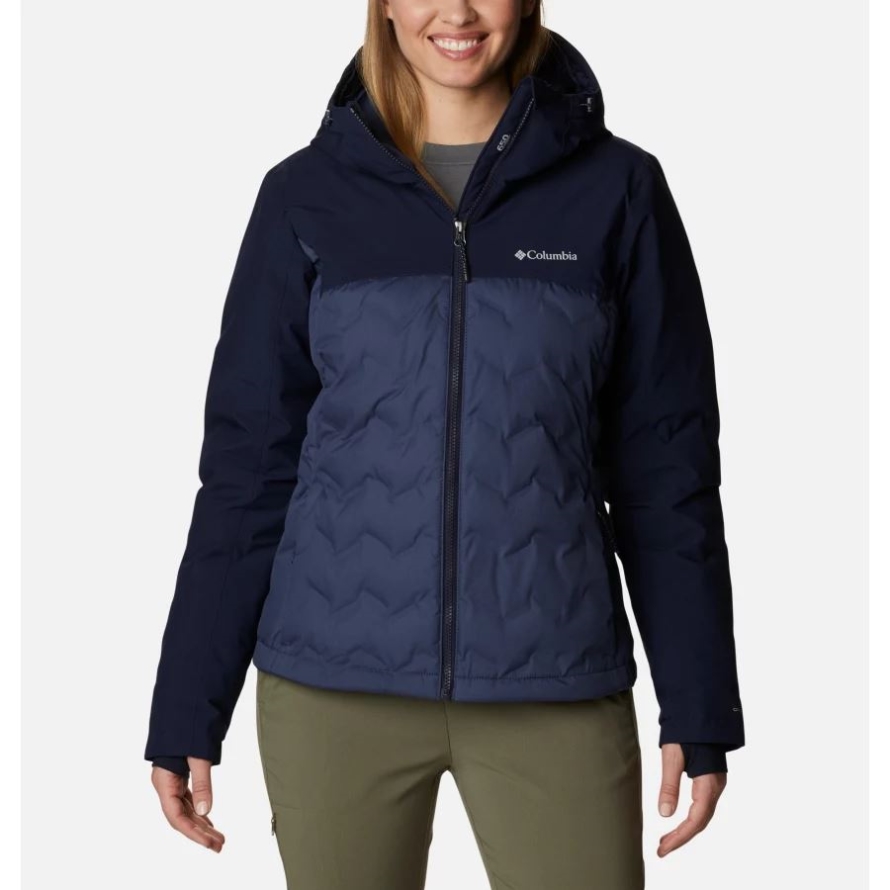 Nocturnal/Dark Nocturnal Columbia Women's Grand Trek II Waterproof Hooded Down Jacket