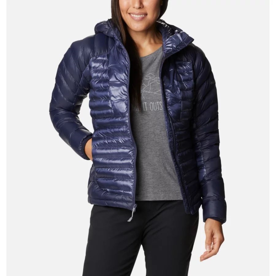 Nocturnal/Dark Nocturnal Women's Labyrinth Loop Insulated Hooded Jacket Columbia