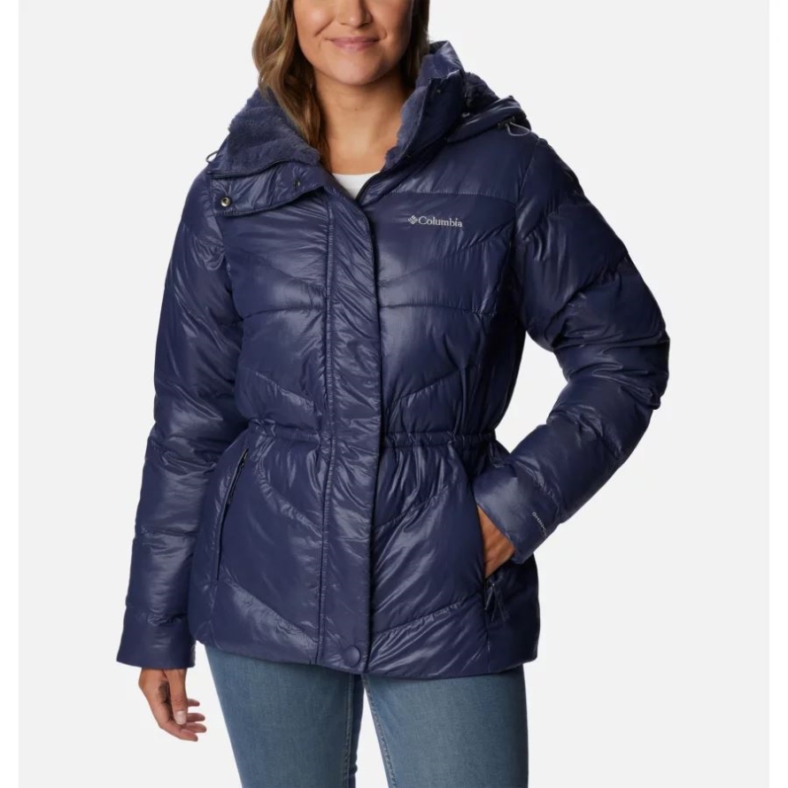 Nocturnal Gunmetal Columbia Women's Peak to Park II Insulated Hooded Jacket