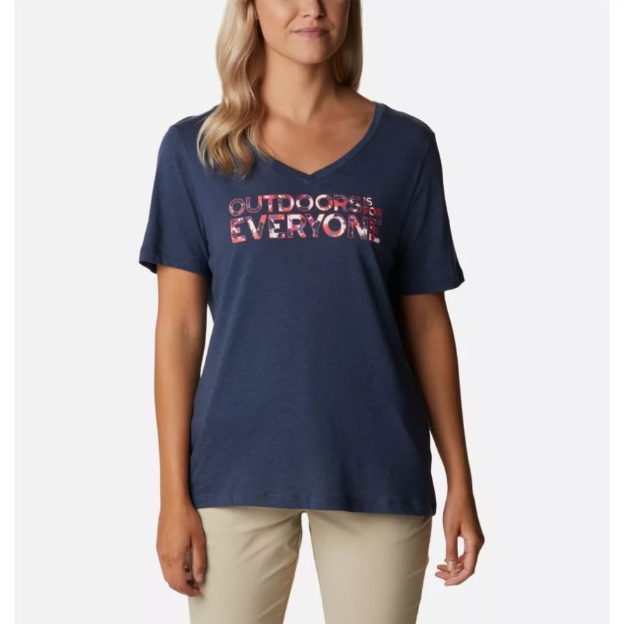 Nocturnal Heather/Be Outdoors Columbia Women's Bluebird Day Casual Graphic T-Shirt
