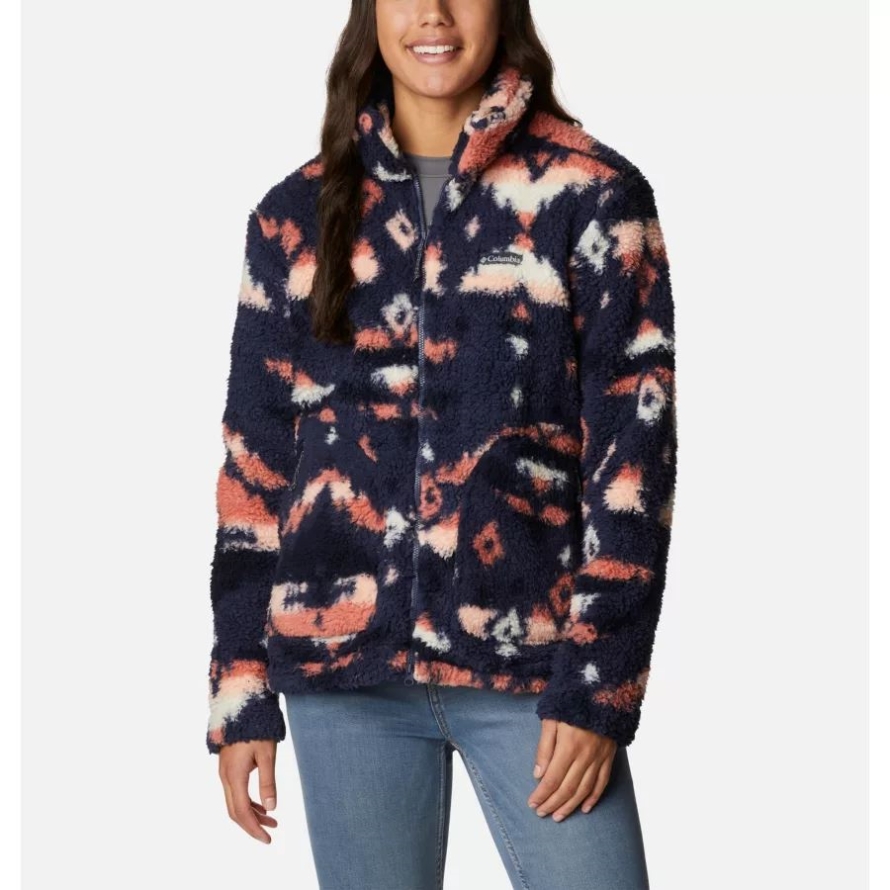 Nocturnal Rocky Mt Print Women's Winter Pass Sherpa Jacket Columbia