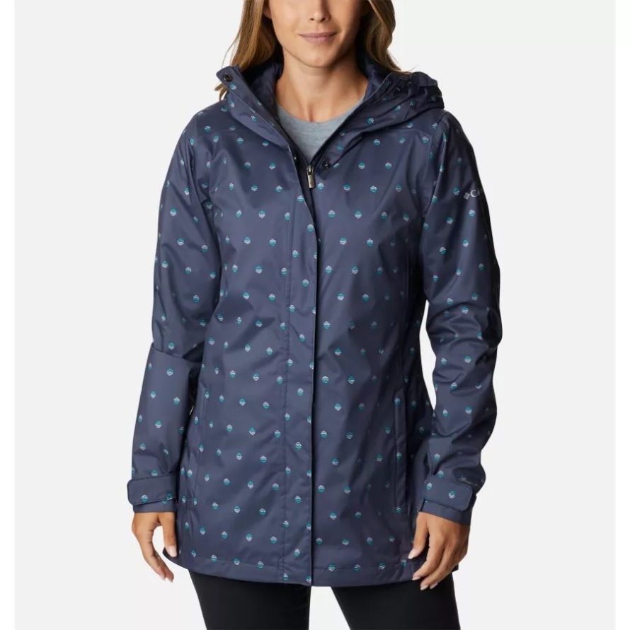 Nocturnal Swell Dots Print Women's Splash A Little II Jacket Columbia