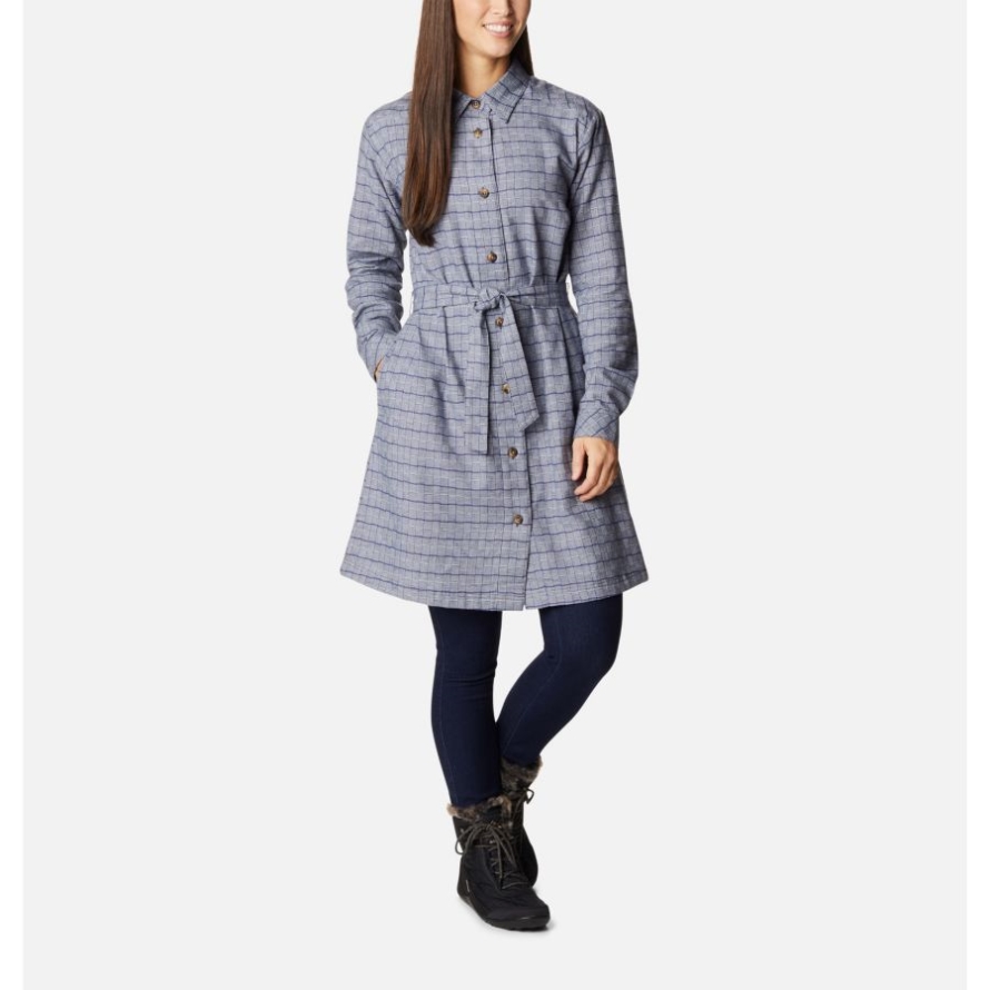 Nocturnal Twill Women's Holly Hideaway Flannel Dress Columbia
