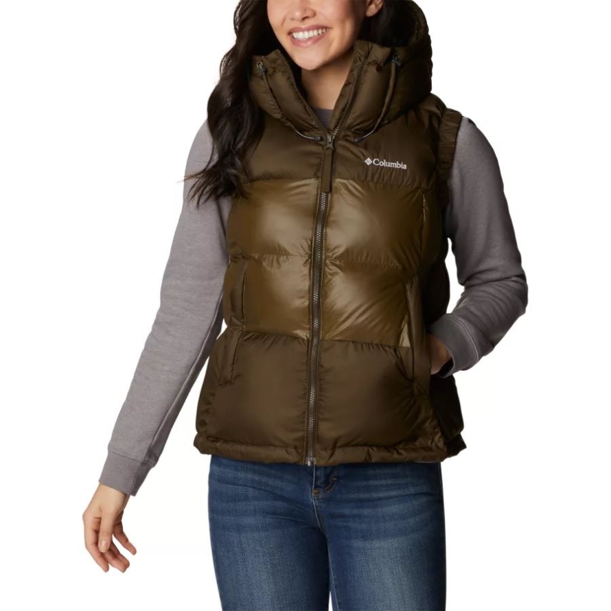 Olive Green Columbia Women's Pike Lake II Insulated Vest
