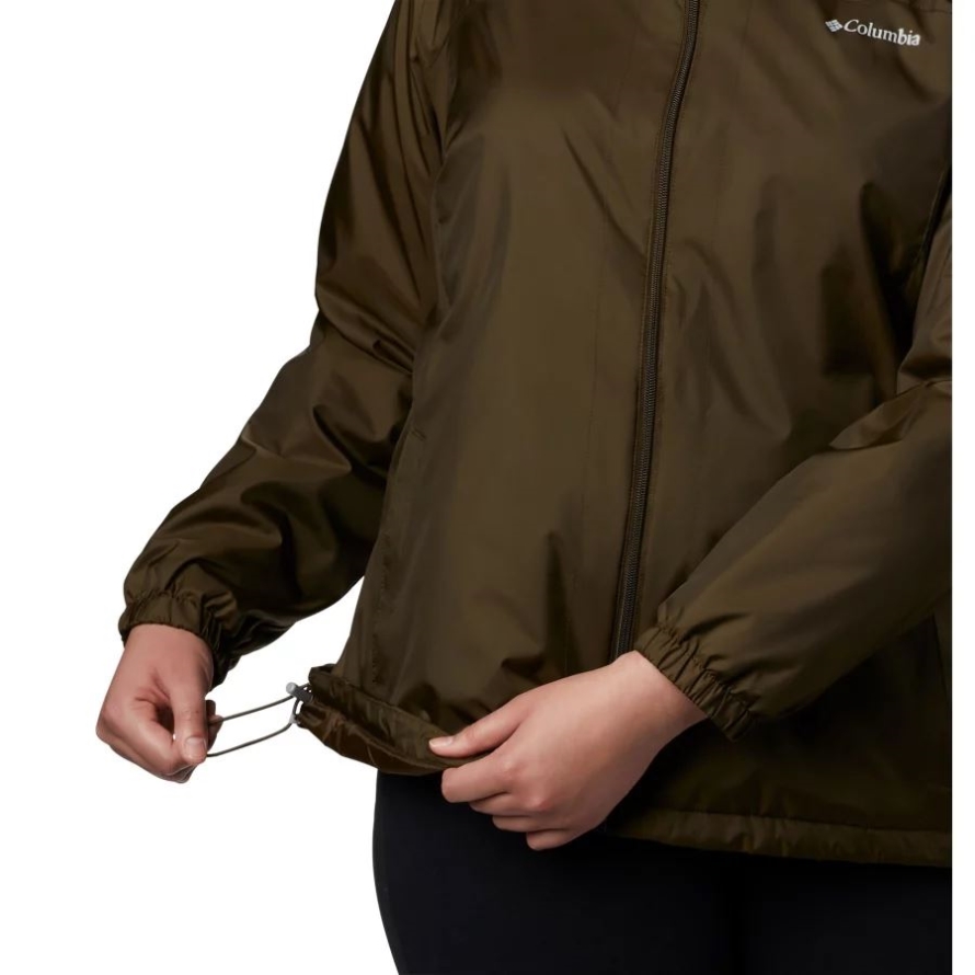 Olive Green Women's Switchback Sherpa Lined Jacket Plus Size Columbia