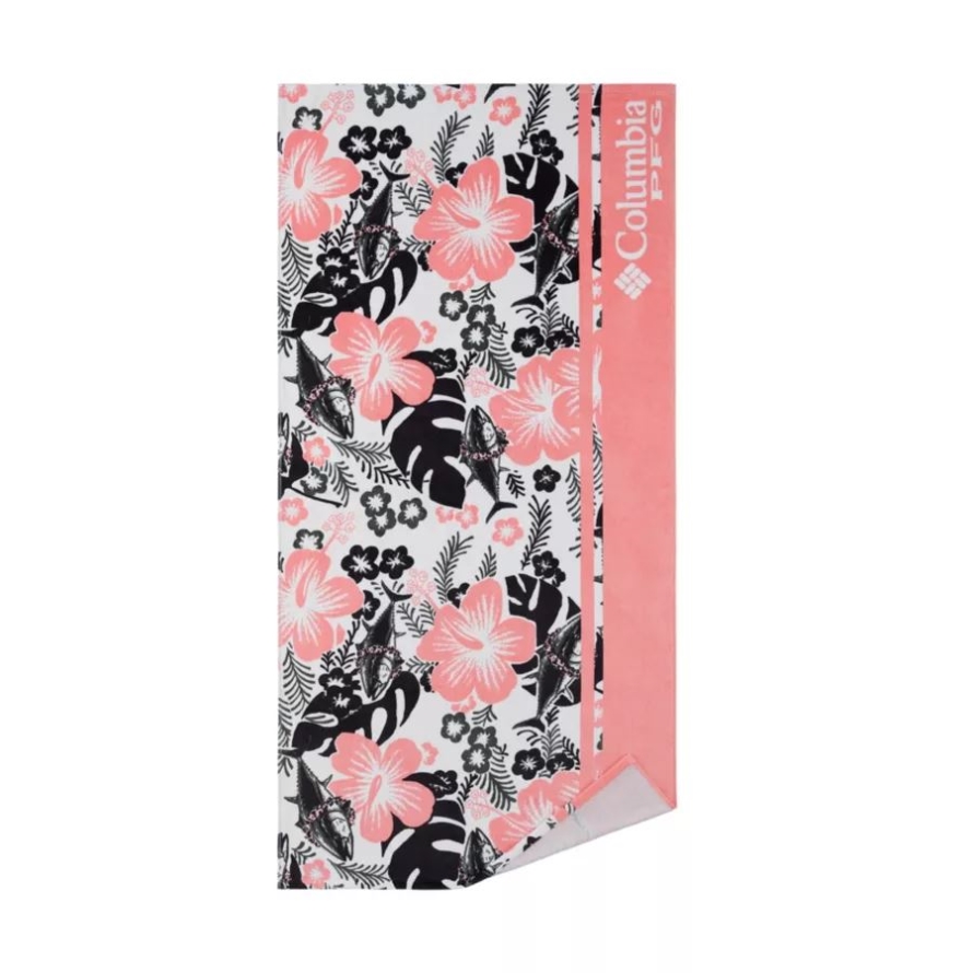 PFG Beach Towel Sorbet Flower Pattern Columbia