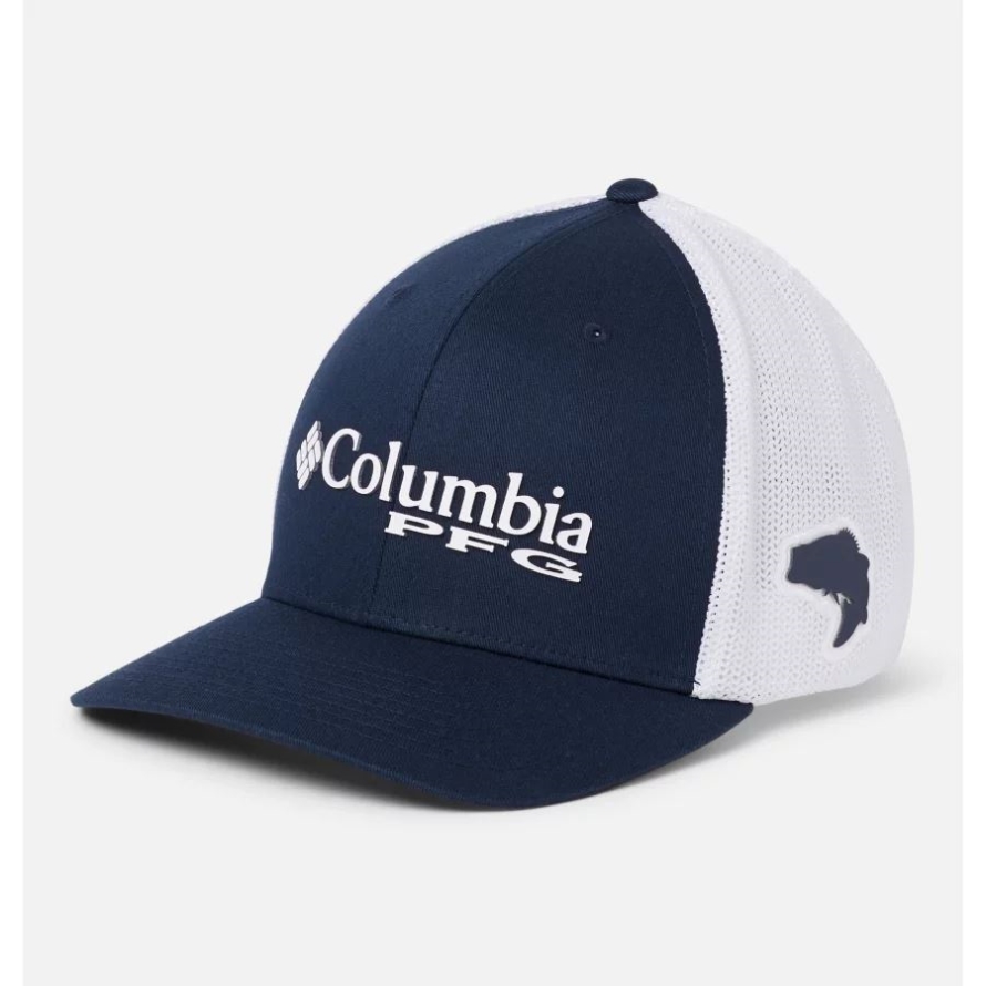 PFG Logo Mesh Ball Cap Mid Crown Columbia Collegiate Navy