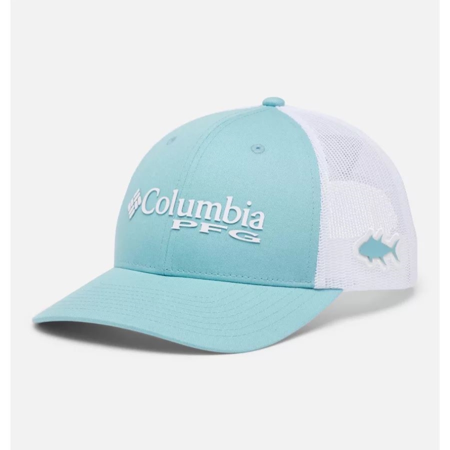 PFG Logo Mesh Snapback Low Crown Sea Wave/White Columbia