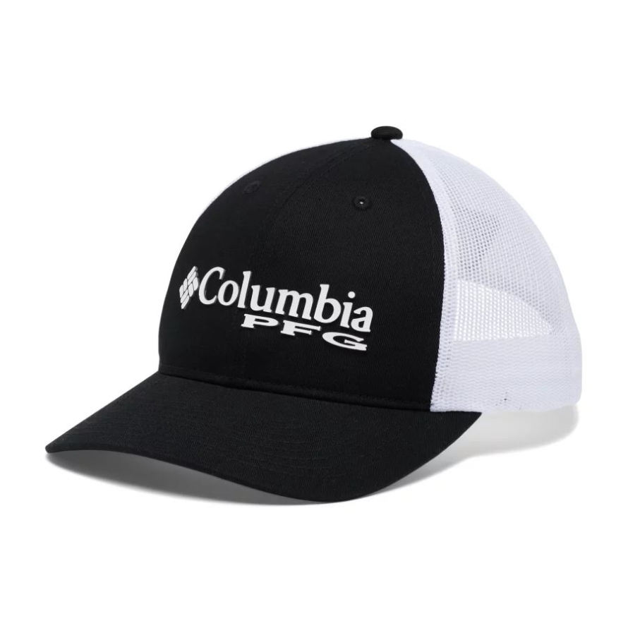 PFG Trucker Snap Back Columbia Black/White/Stacked Logo