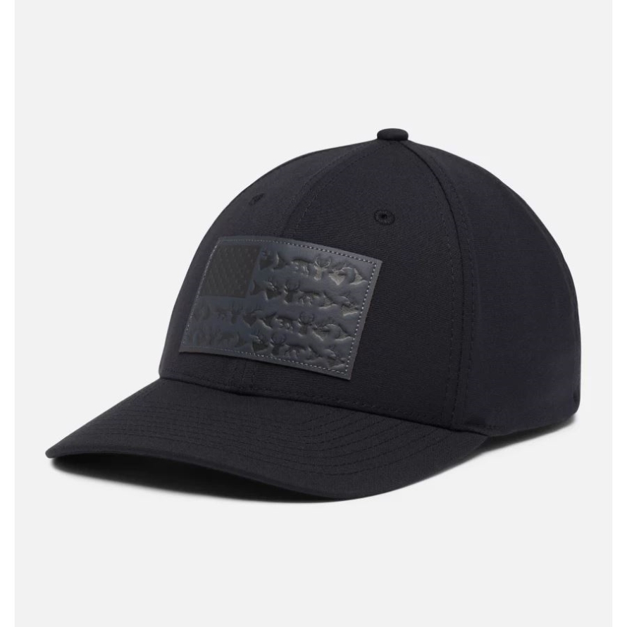 PHG Game Flag 110 Snap Back Cap Low Crown Black Columbia