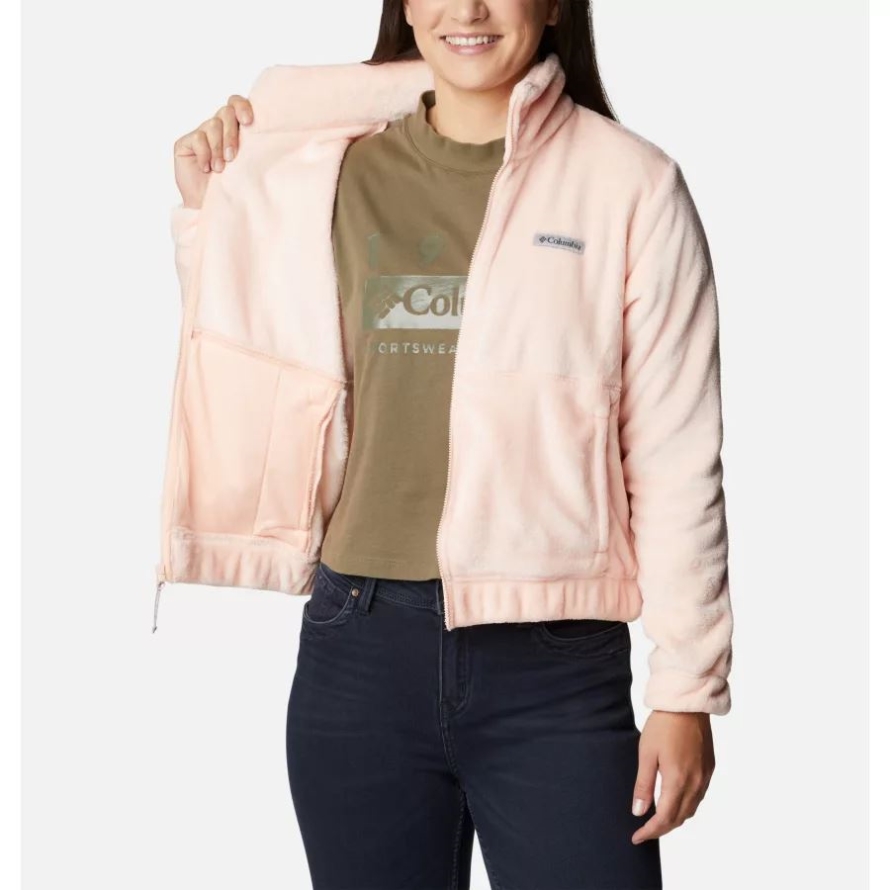 Peach Blossom Columbia Brand Women's Fireside Full Zip Jacket