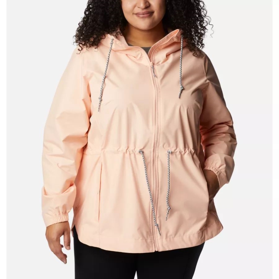 Peach Blossom Columbia Women's Lillian Ridge Shell Jacket Plus Size