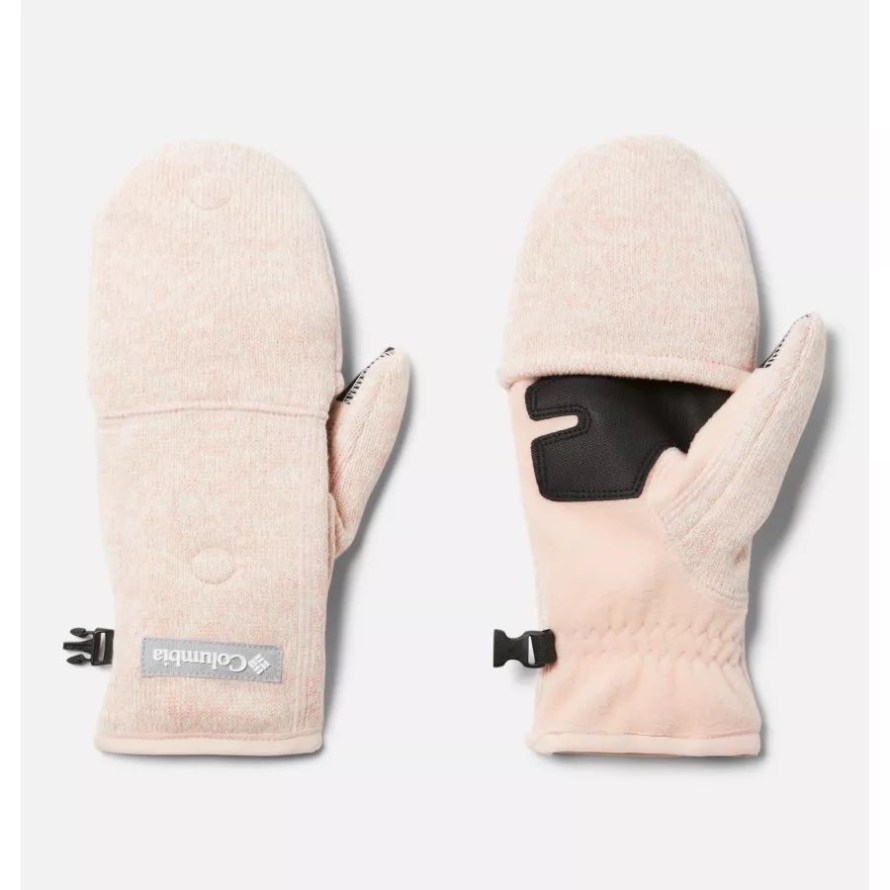 Peach Blossom Heather Women's Sweater Weather Flip Mittens Columbia