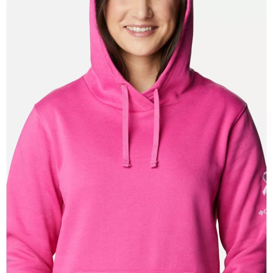 Pink Ice TTIP Logo Columbia Women's Tested Tough In Pink Hoodie