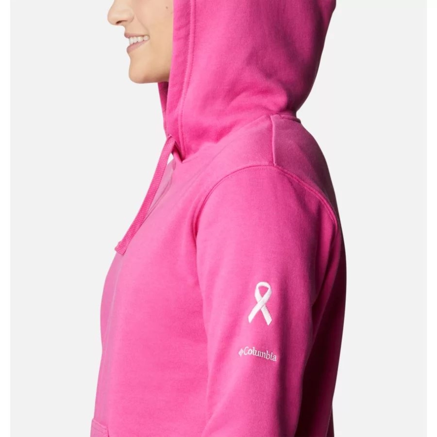 Pink Ice TTIP Logo Columbia Women's Tested Tough In Pink Hoodie