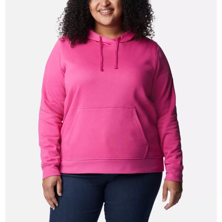 Pink Ice TTIP Logo Women's Tested Tough In Pink Hoodie Plus Size Columbia