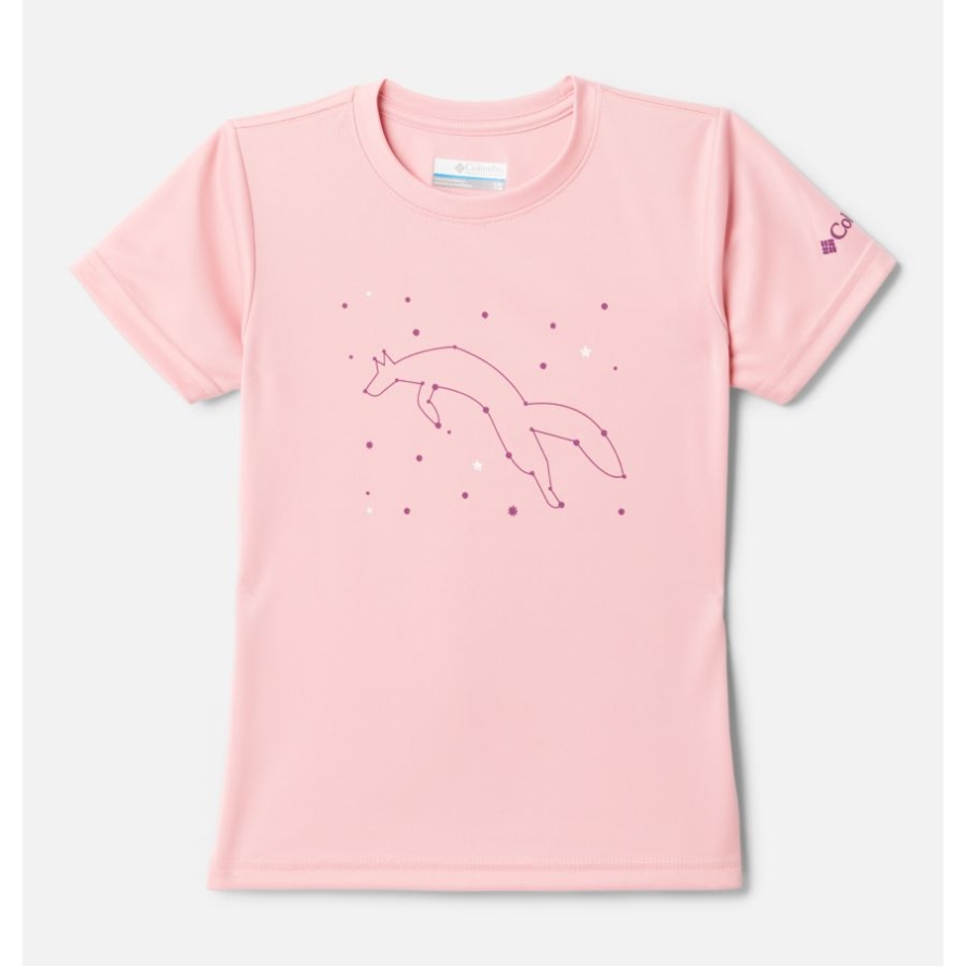 Pink Orchid Starcrossed Foxy Girls' Fourmile Creek Graphic T-Shirt Columbia