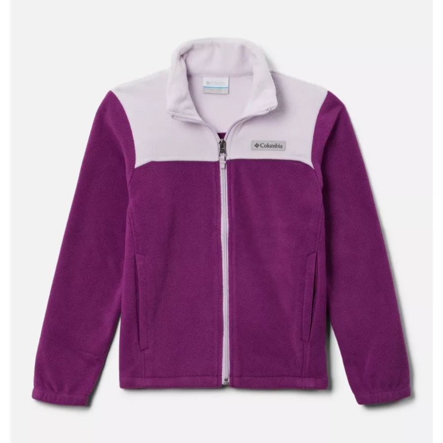 Plum/Pale Lilac Girls' Castle Dale Full Zip Fleece Columbia