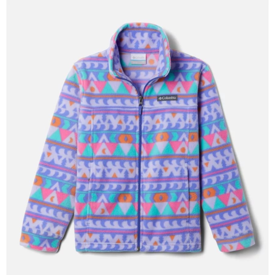 Purple Lotus Camp Blanket Boys' Zing III Printed Fleece Jacket Columbia