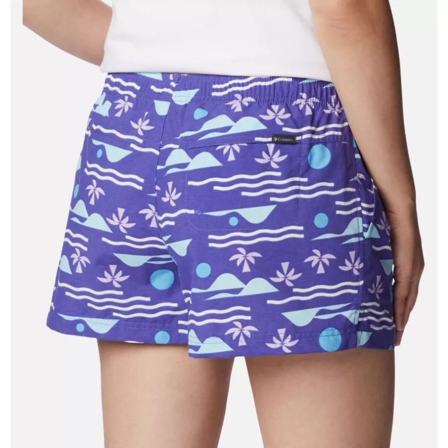 Purple Lotus/Seaside Multi Women's Sandy River II Printed Shorts Columbia