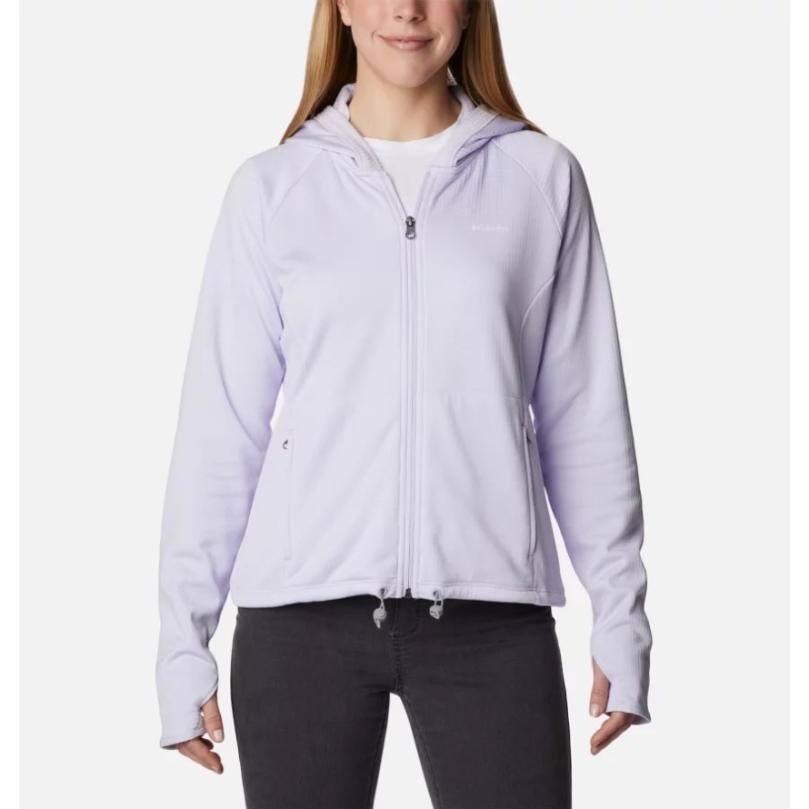Purple Tint Heather Columbia Women's Boundless Trek Grid Fleece