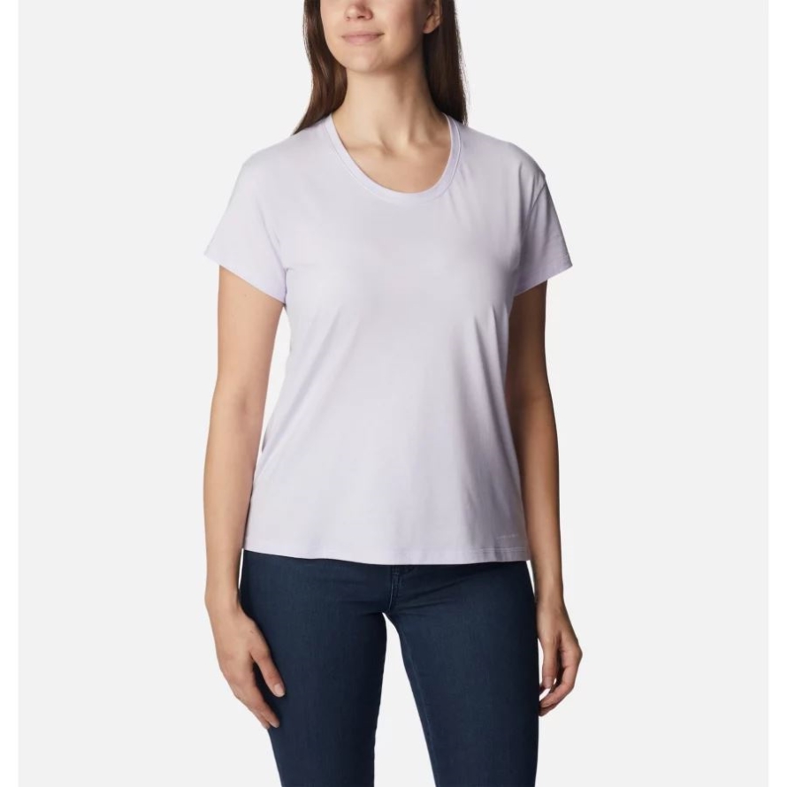 Purple Tint Heather Columbia Women's Sun Trek T-Shirt