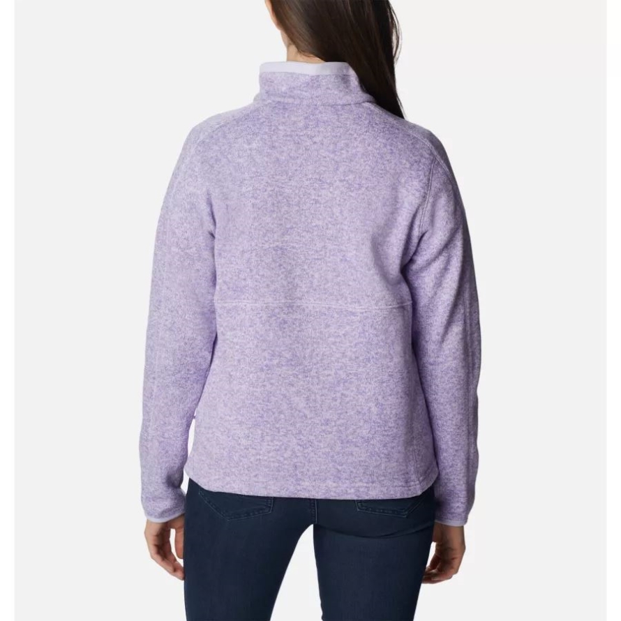 Purple Tint/Heather Women's Sweater Weather Full Zip Jacket Columbia
