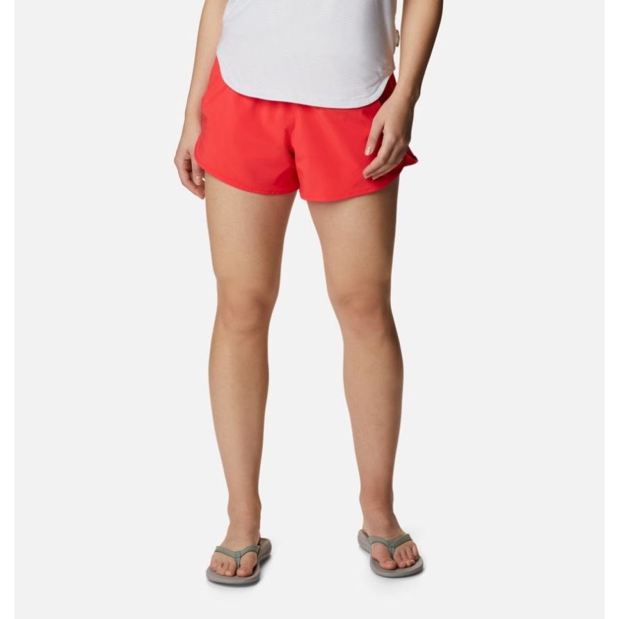 Red Hibiscus Women's Bogata Bay Stretch Shorts Columbia