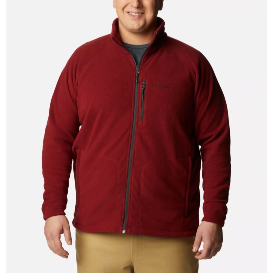 Red Jasper Columbia Men's Fast Trek II Full Zip Fleece Big
