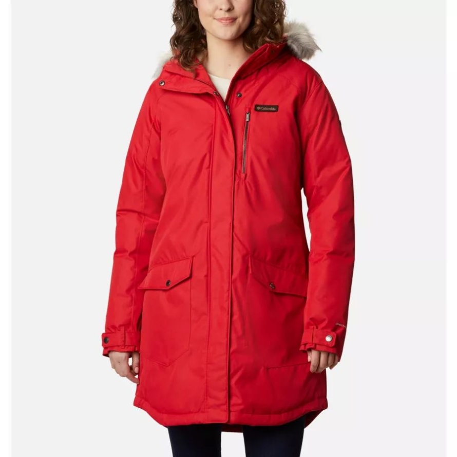 Red Lily Columbia Women's Suttle Mountain Long Insulated Jacket