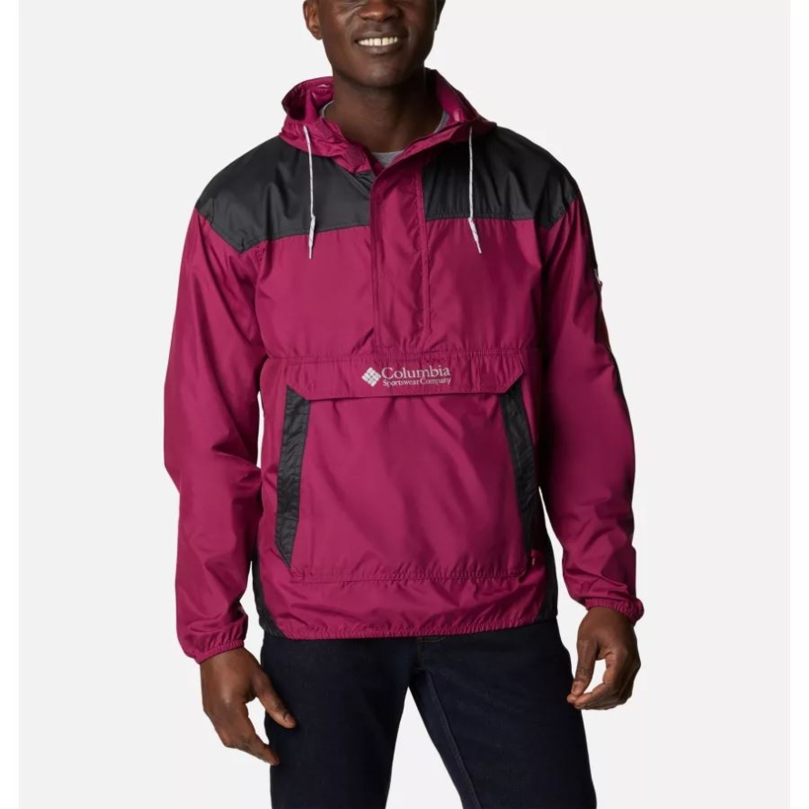Red Onion/Black Columbia Men's Challenger Windbreaker