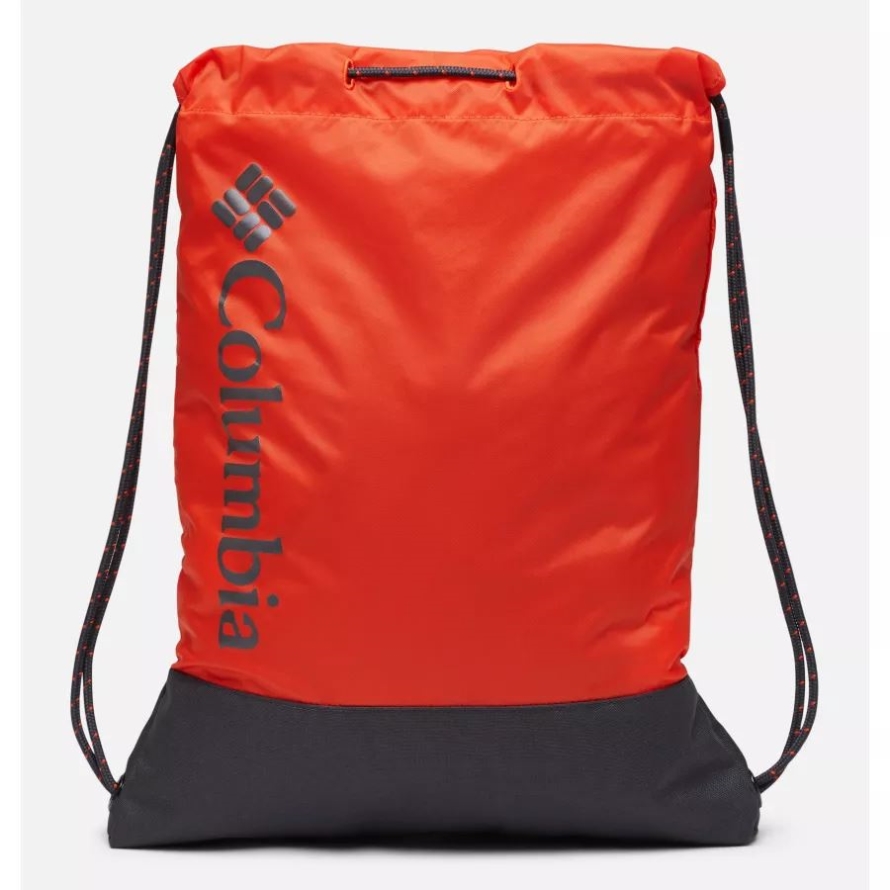 Red Quartz/Shark Columbia Zigzag Drawstring Pack