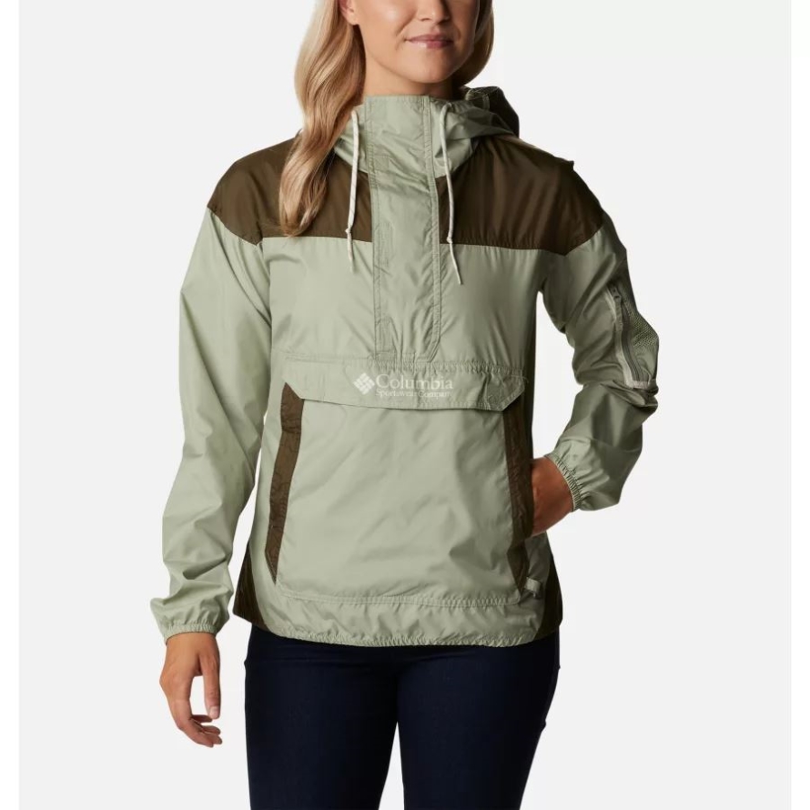 Safari/Olive Green Columbia Women's Challenger Windbreaker