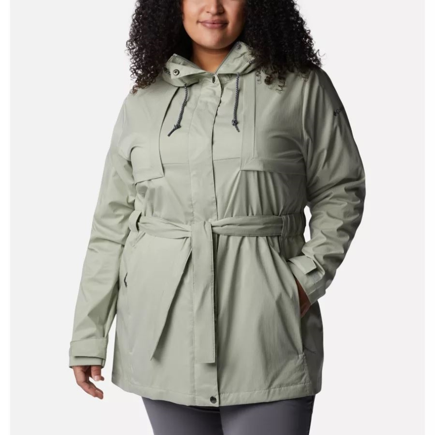 Safari Women's Pardon My Trench Rain Jacket Plus Size Columbia