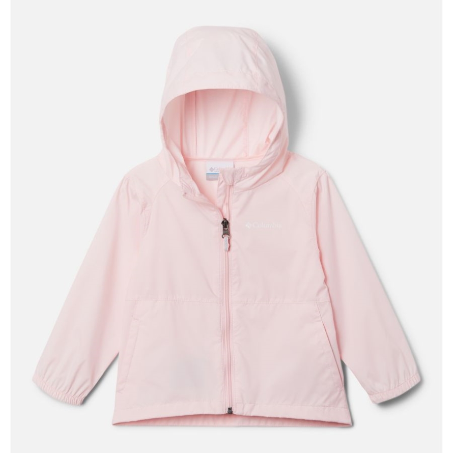 Satin Pink Columbia Girls' Toddler Switchback II Rain Jacket