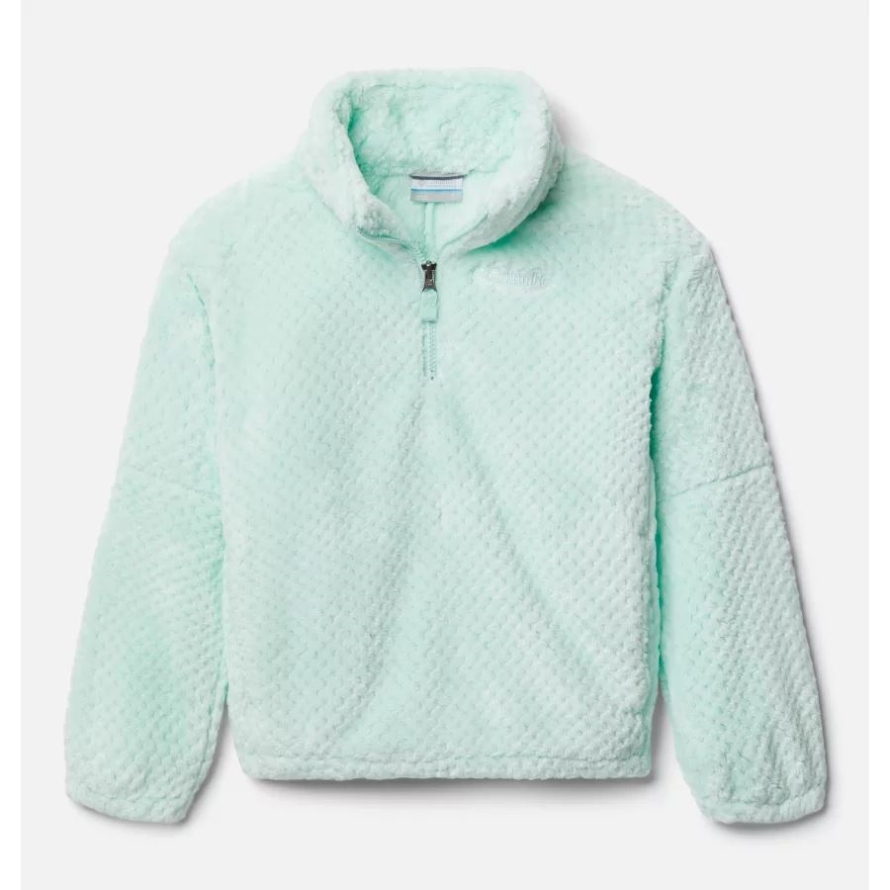 Sea Ice Columbia Youth Fire SideII Sherpa Half Zip Fleece