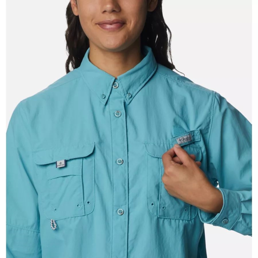 Sea Wave Columbia Women's PFG Bahama Long Sleeve Shirt