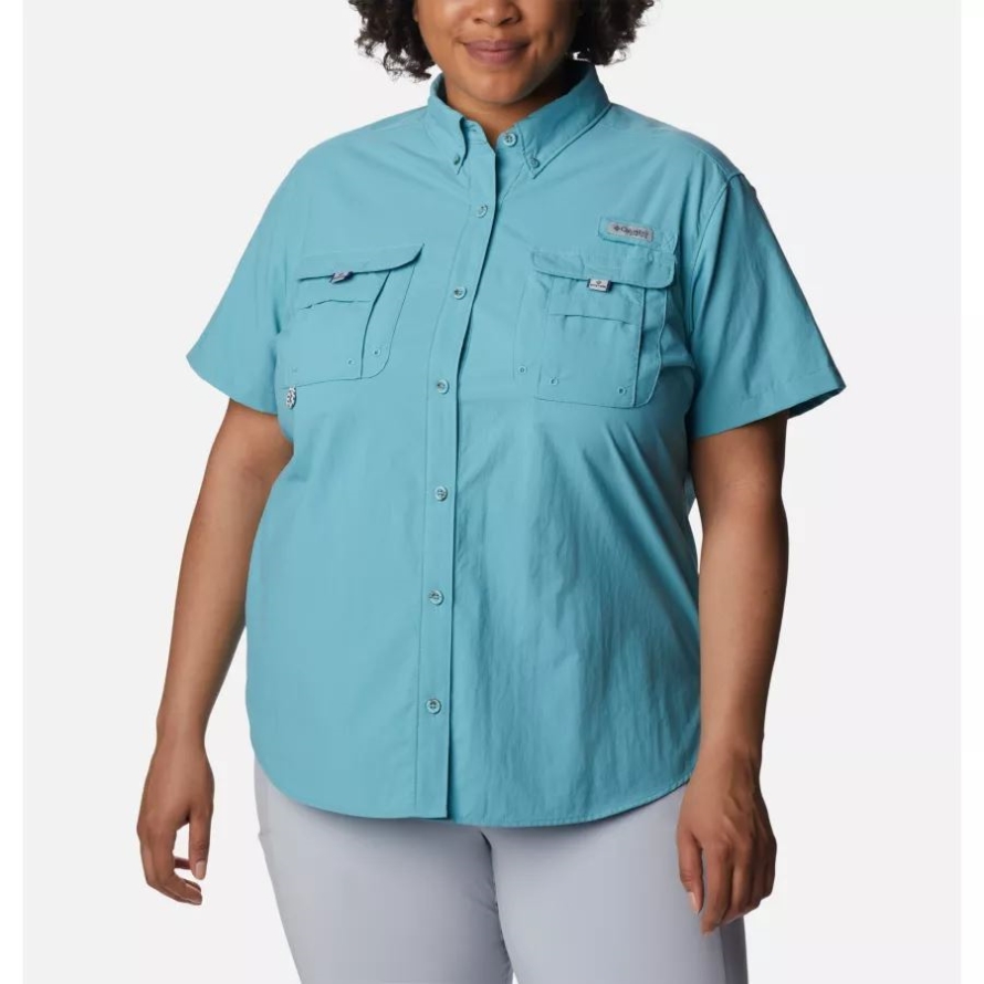 Sea Wave Columbia Women's PFG Bahama Short Sleeve Plus Size