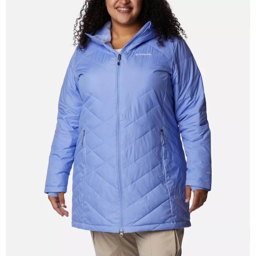 Serenity Columbia Women's Heavenly Long Hooded Jacket Plus Size