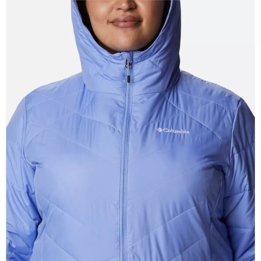 Serenity Columbia Women's Heavenly Long Hooded Jacket Plus Size