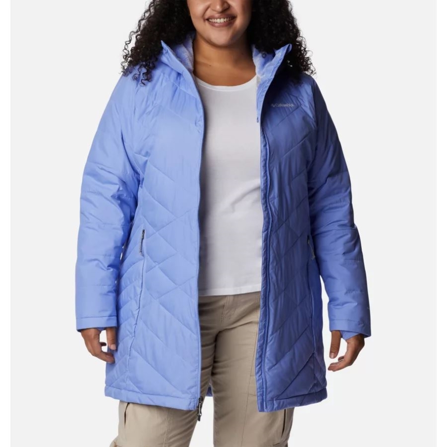 Serenity Columbia Women's Heavenly Long Hooded Jacket Plus Size