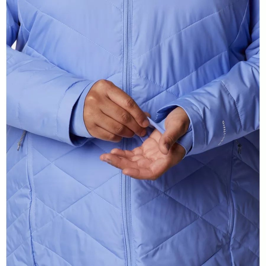 Serenity Columbia Women's Heavenly Long Hooded Jacket Plus Size