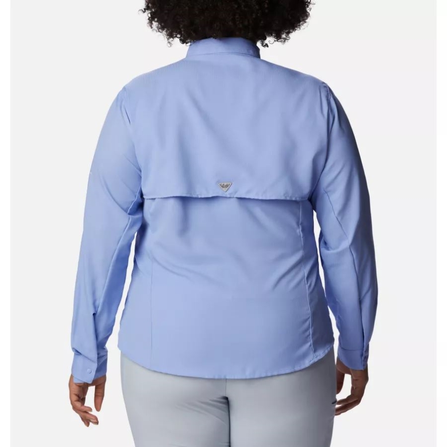 Serenity Columbia Women's PFG Tamiami II Long Sleeve Shirt Plus Size