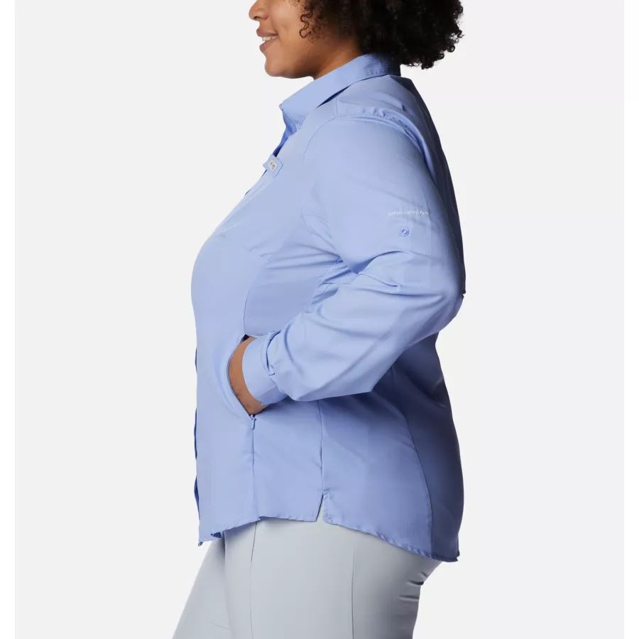 Serenity Columbia Women's PFG Tamiami II Long Sleeve Shirt Plus Size